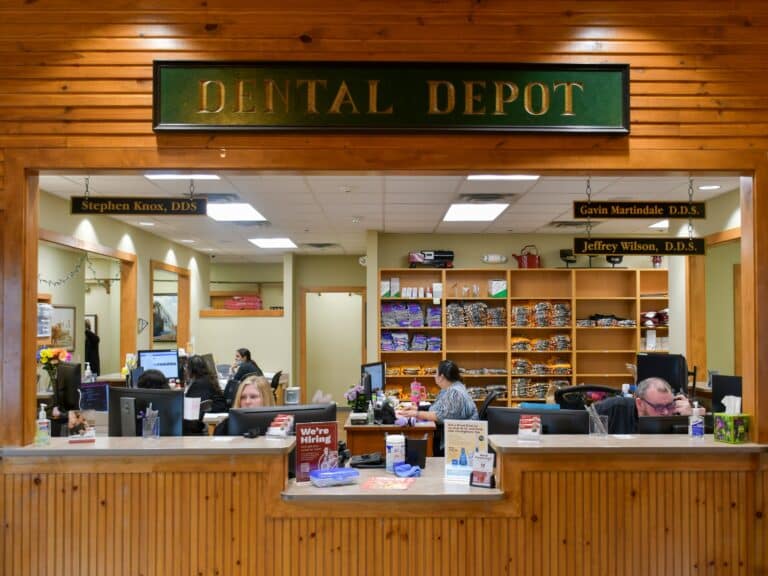 Central Tulsa's dental clinic reception desk