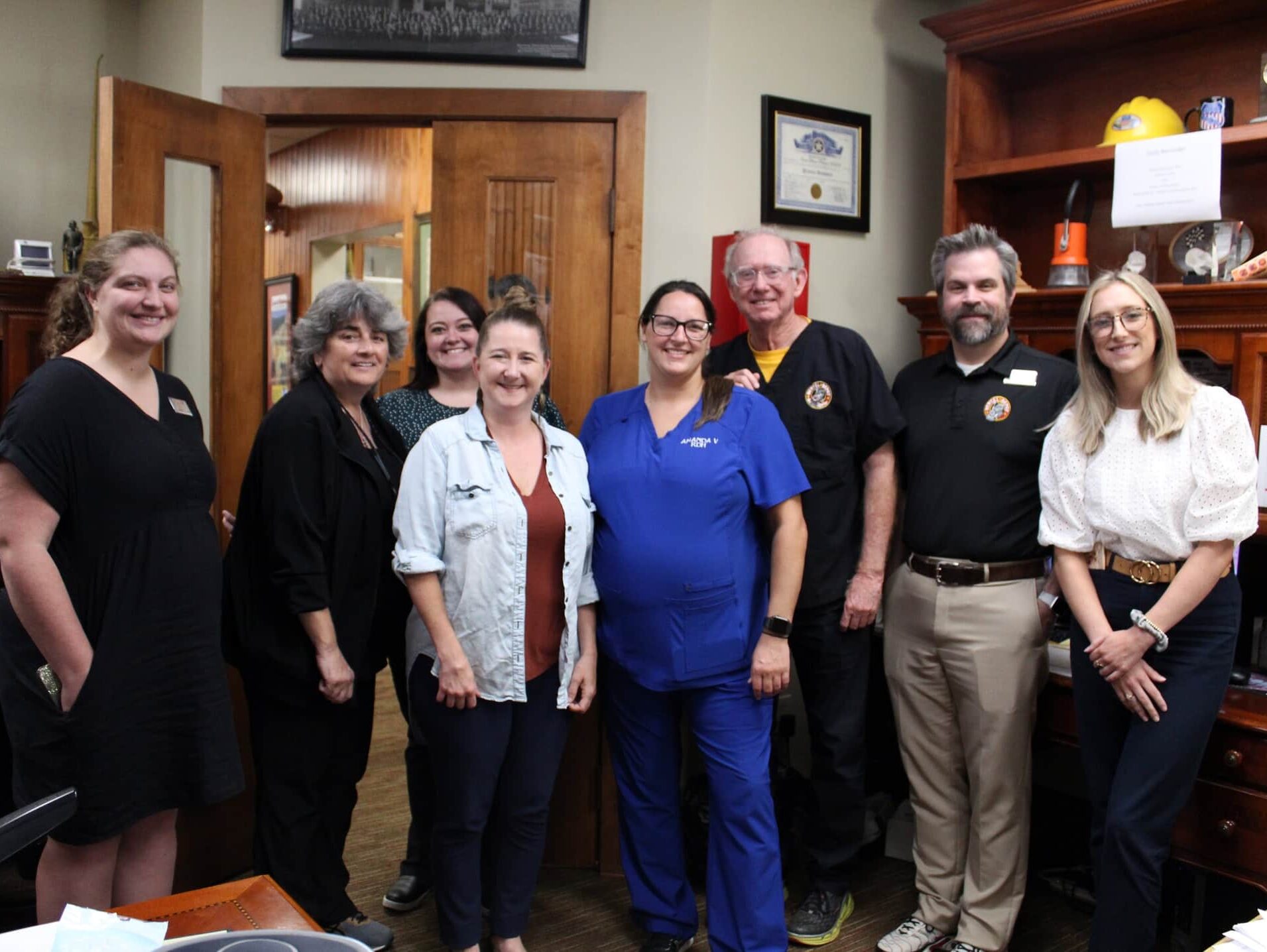 The Dental Depot Central OKC Dental Team posing in the office.