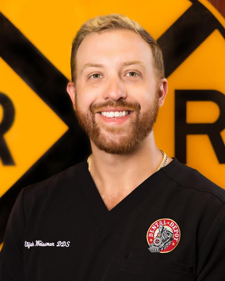 Head shot for Dr. Elijah Weissman; dentist for Dental Depot of Oklahoma.