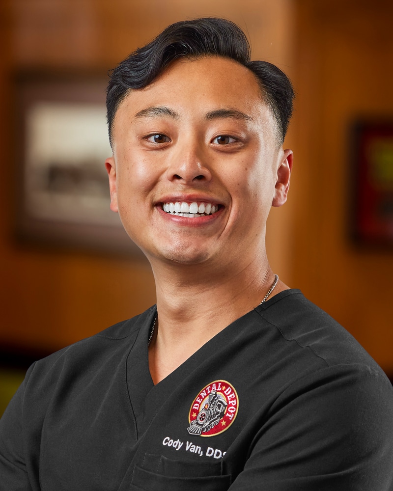Head shot for Dr. Cody Van at Dental Depot of Oklahoma.