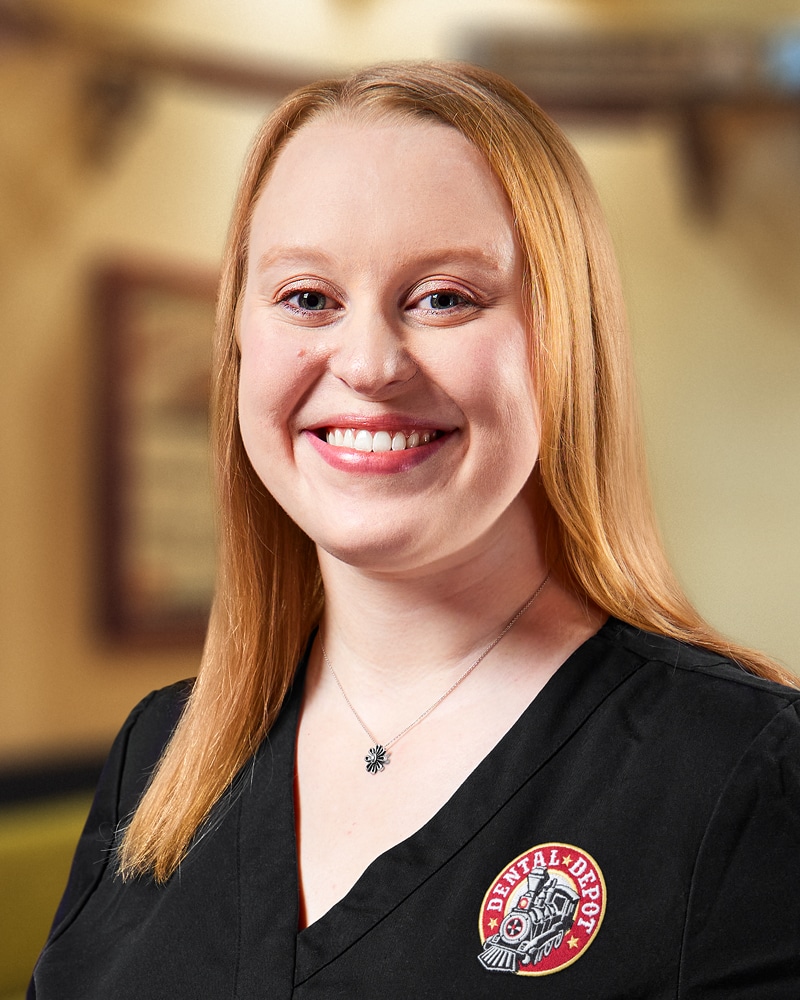 Head shot for Dr. Holly Alvey at Dental Depot of Oklahoma.